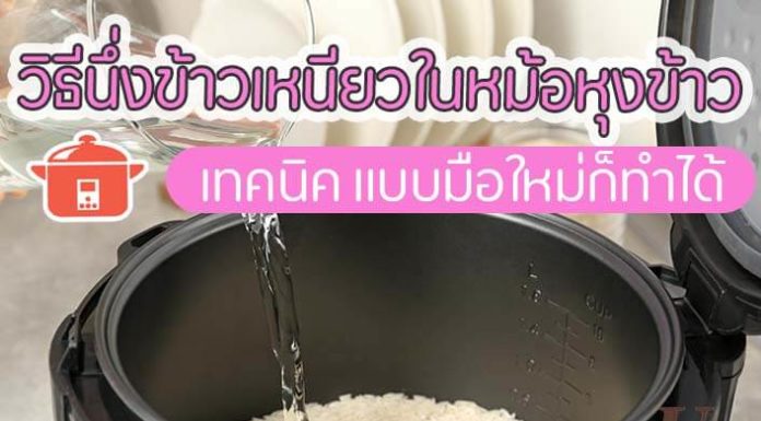 วิธีนึ่งข้าวเหนียวในหม้อหุงข้าว เทคนิค แบบมือใหม่ก็ทำได้ วิธี หุง ข้าวเหนียว ด้วย หม้อ หุง ข้าว