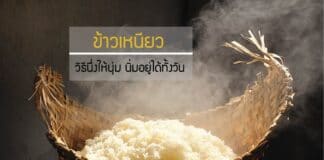 ข้าวเหนียว คาร์บโบไฮเดรตหนักท้อง ต้องมีวิธีนึ่งให้นุ่ม นิ่มอยู่ได้ทั้งวัน