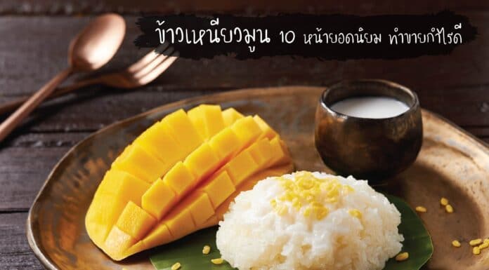 ข้าวเหนียวมูน กับเมนูเด็ด 10 หน้ายอดนิยม ทำขายกำไรดี